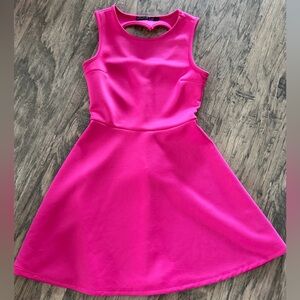 Vibrant Pink Sleeveless Girls Dress